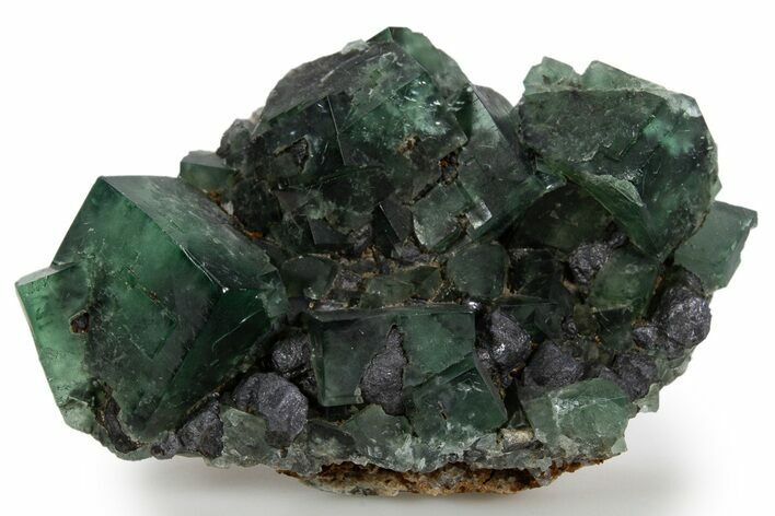 Fluorescent Green Fluorite Cluster - Diana Maria Mine, England #324342